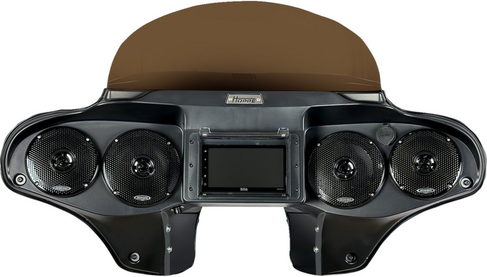 Hoppe Touchscreen Fairings 5566 Two 5" Speakers & Two 6" Speakers 4 Harley 15-23 FLRT