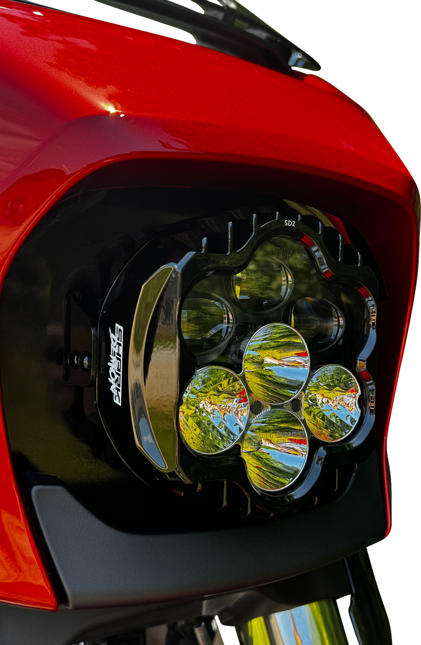 Custom Dynamics Shark Demon Performance Headlight 4 Harley 23-24 FLHX