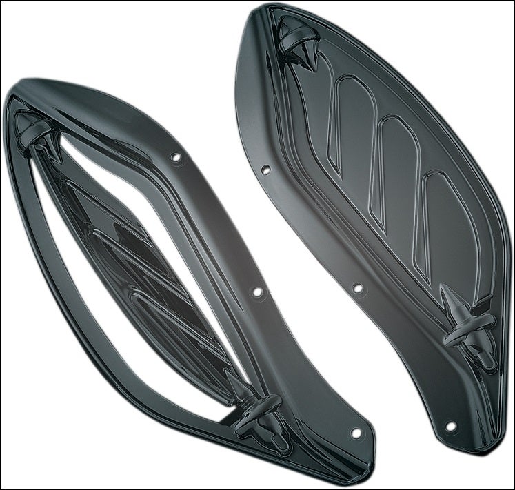 Kuryakyn Dark Smoke Dragon Wing Variable Air Deflectors for Harley 96-13 1108
