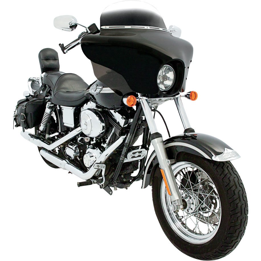 Memphis Shades Black Wind Deflectors for Memphis Shades Batwing Fairing