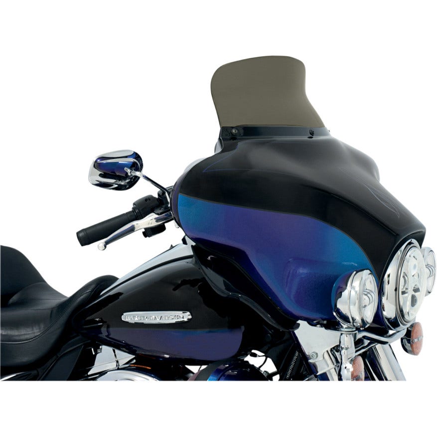 Memphis Shades 6.5" Smoke Spoiler Batwing Windshield for Harley FLH/T 96-13