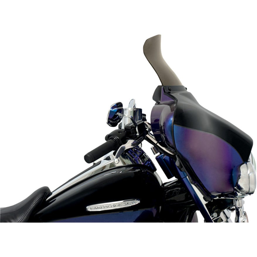 Memphis Shades 9" Smoke Spoiler Batwing Windshield for Harley FLH/T 96-13 | Memphis Shades