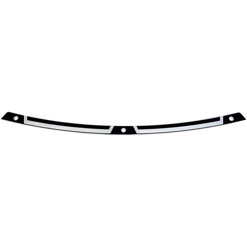 Klock Werks Flare Series Black FLW Windshield Trim for Harley Batwing 14-23