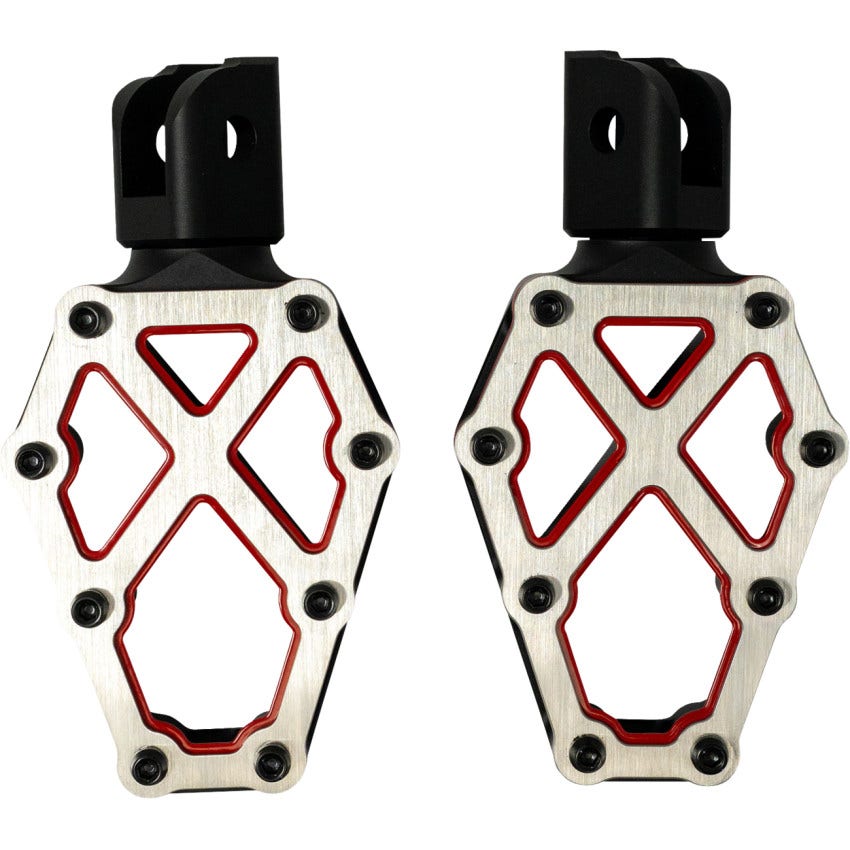 Kodlin Redline Black W/Red Accent NXL Footpegs Harley 18-25 FX/Sportster/PanAm