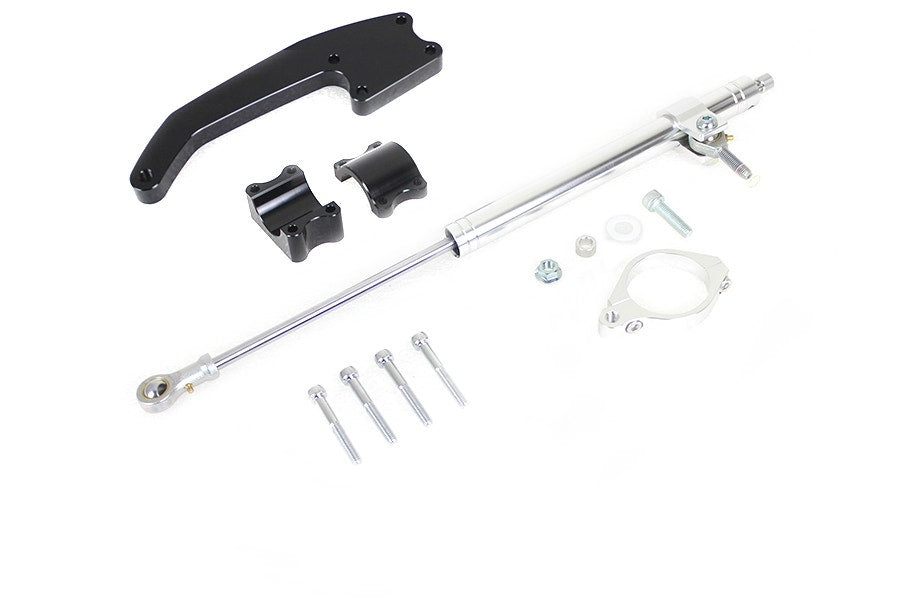 V-Twin Milwaukee Eight Adjustable Fork Steering Damper Kit Harley Touring 17-23