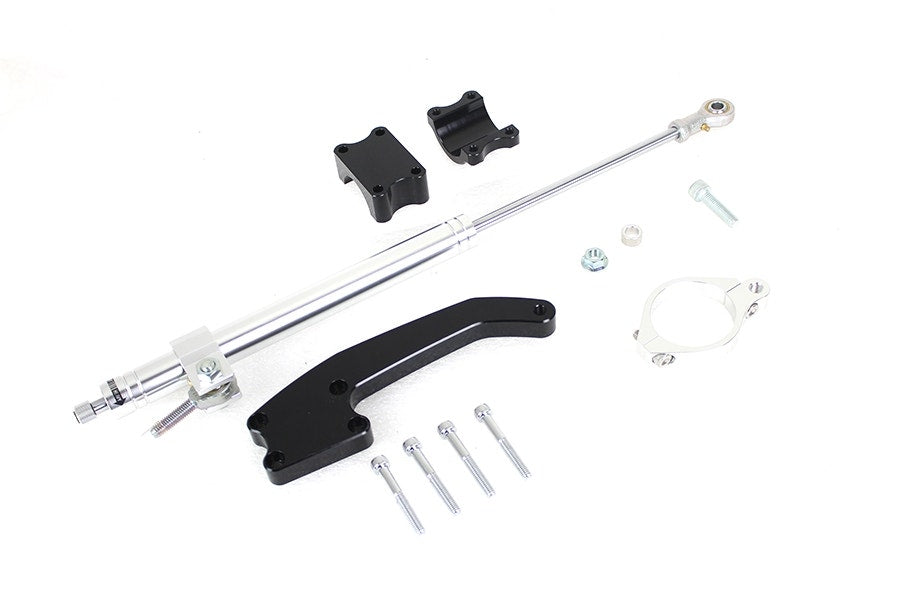 V-Twin Milwaukee Eight Adjustable Fork Steering Damper Kit Harley Touring 17-23