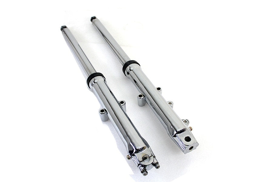 V-Twin 24-1386 41mm Fork Slider Assembly +2" Extended Harley 86-99