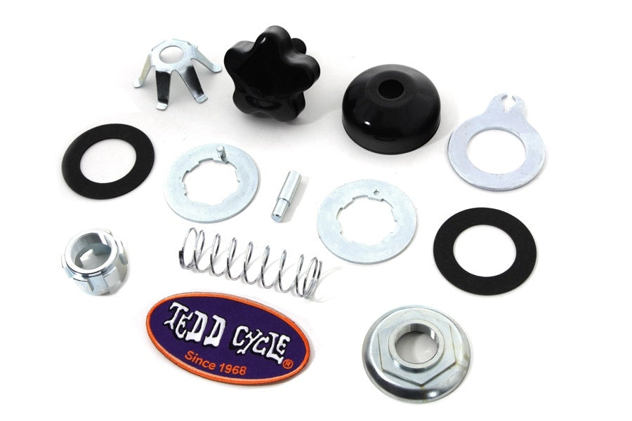 V-Twin 24-1461 Black Fork Damper Kit Harley FL G Panhead Shovelhead 49-73