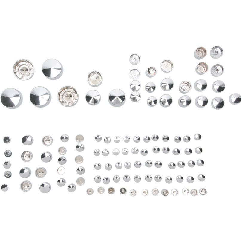 Drag Chrome Deluxe Engine Transmission Primary Bolt Cover Kit Harley XL 04-17