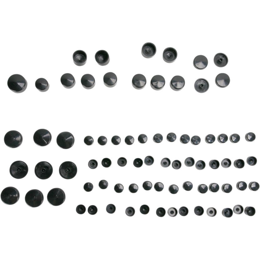 Drag Black Standard Engine Trans Primary Bolt Cover Kit Harley Sportster 04-17