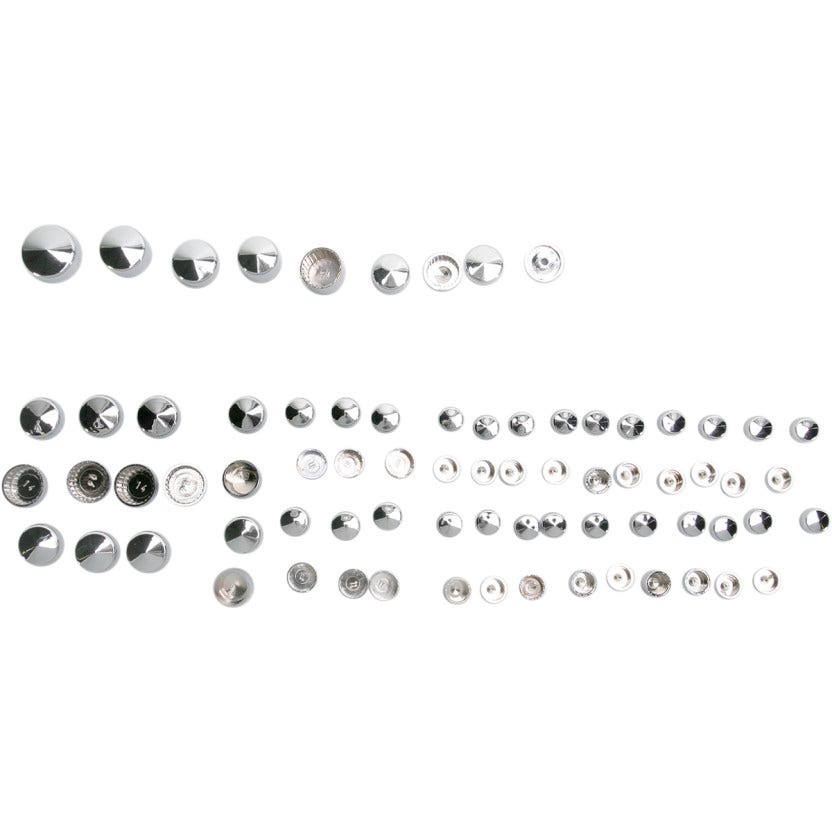 Drag Chrome Standard Engine Trans Primary Bolt Cover Kit Harley Sportster 86-03