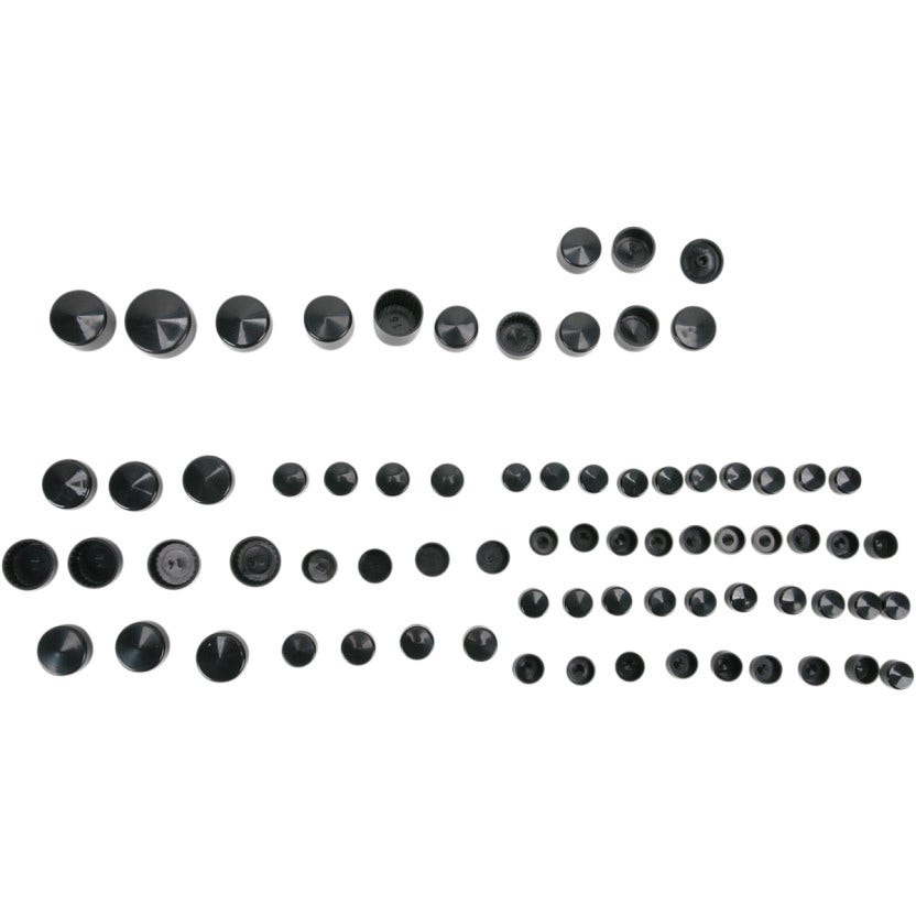 Drag Black Standard Engine Trans Primary Bolt Cover Kit Harley Sportster 86-03