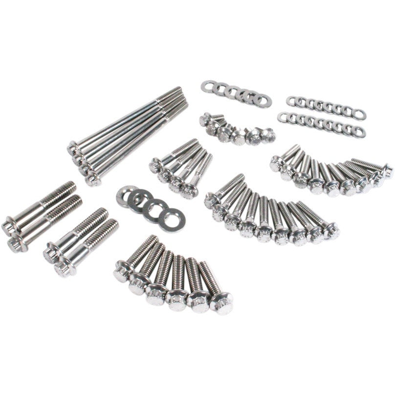 Feuling 3055 Stainless Primary Transmission Bolt Fastener Kit 06-17 Harley Dyna