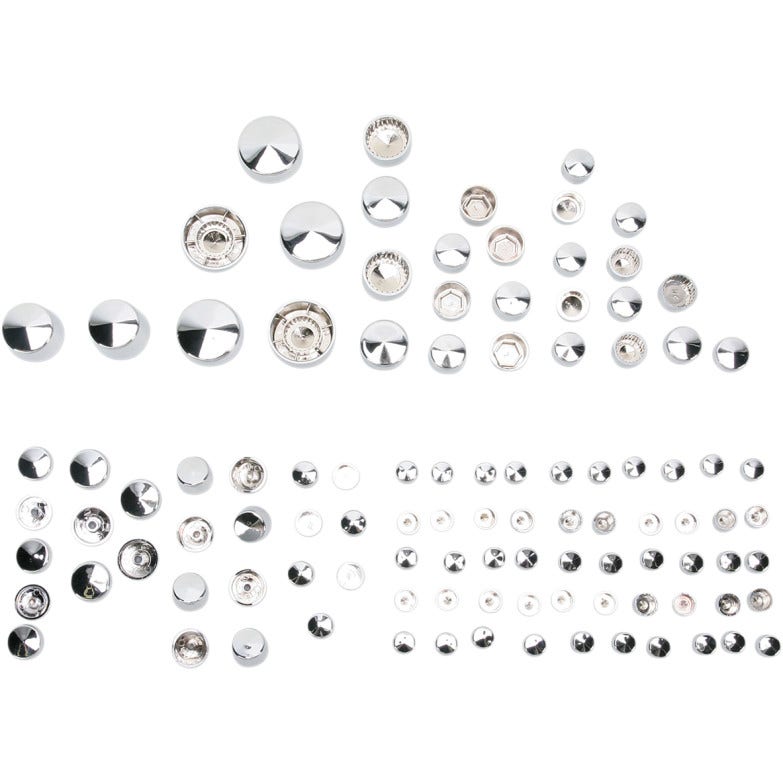 Drag Chrome Deluxe Engine Primary Transmission Bolt Cover Kit Harley Rocker FXCW 09-11