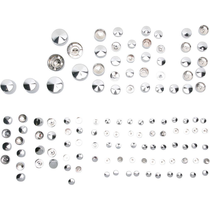 Drag Chrome Deluxe Engine Trans Primary Bolt Cover Kit Harley Softail FXST FLST 09-17