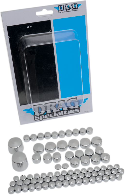 Drag Chrome Deluxe Engine Transmission Primary Bolt Cover Kit Harley XL 04-17
