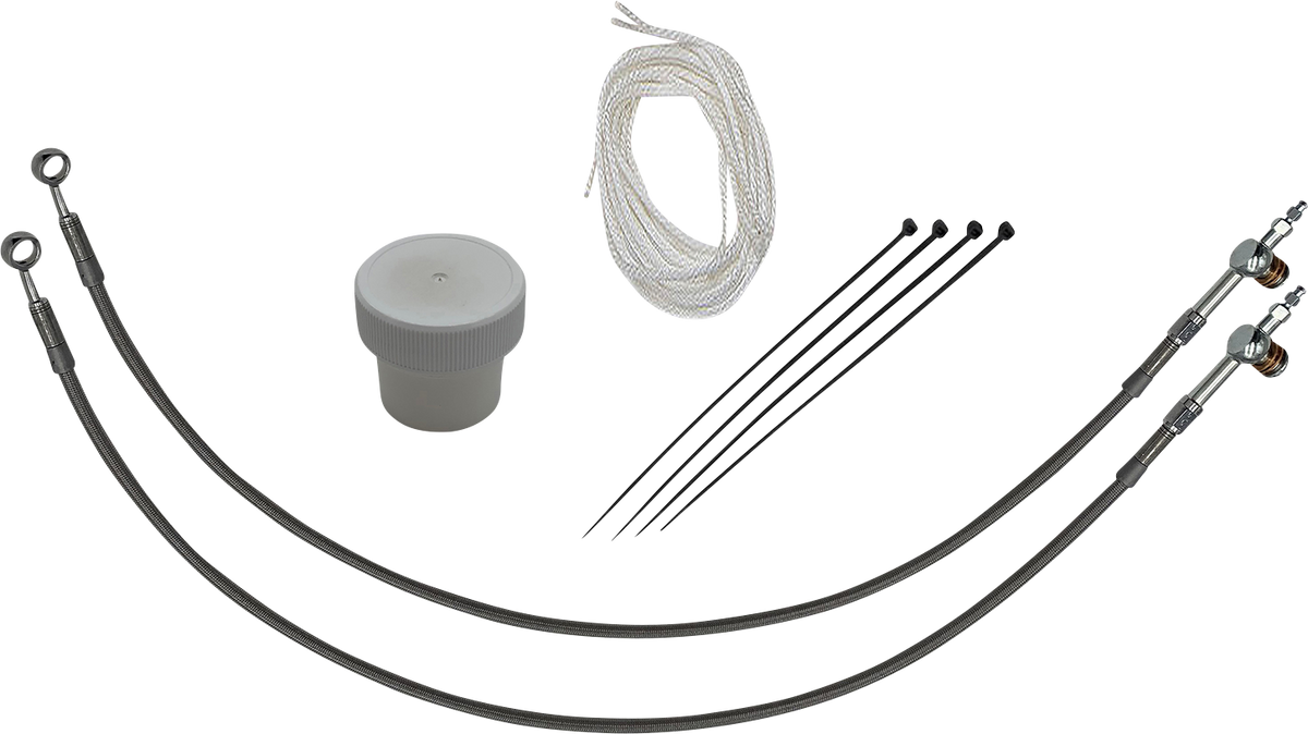 FBI Control Installation Kit - Hydraulic Clutch for 2008-2013 H-D Touring - Braided / 12"