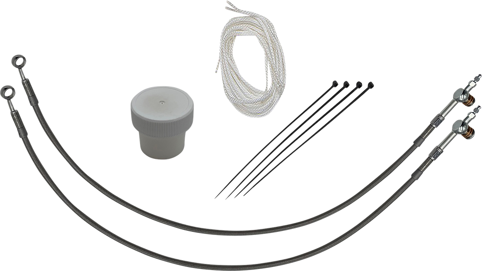FBI Control Installation Kit - Hydraulic Clutch for 2008-2013 H-D Touring - Braided / 12"