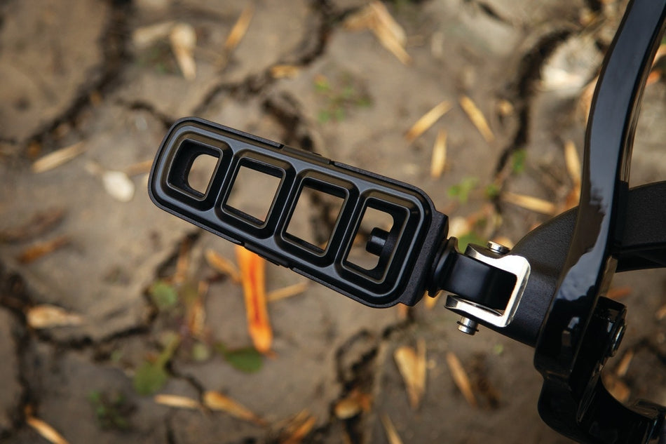 Kuryakyn 6659 Black Dillinger Foot Peg w/o Adapter Universal Harley Fit