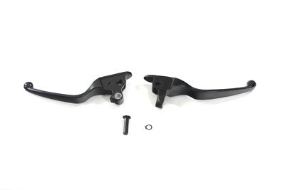 V-Twin 26-0981 Black Smooth Contour Hand Lever Set OE 38845-08 Harley FLT 08-13