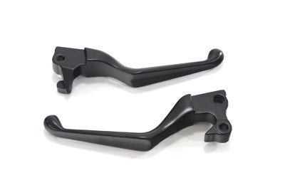 V-Twin 26-0983 Black V-Cut Hand Lever Set OE 44992-07 Harley XL 07-13