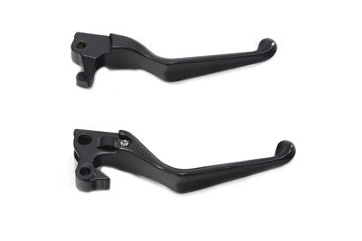 V-Twin 26-0983 Black V-Cut Hand Lever Set OE 44992-07 Harley XL 07-13
