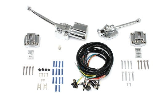 Handlebar Control Kit 26-2185 Chrome Harley-Davidson Shovelhead XL FL FX 72-81