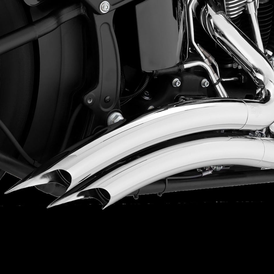 Vance & Hines 26369 49 State Chrome Big Radius Exhaust for Harley Softail 00-17