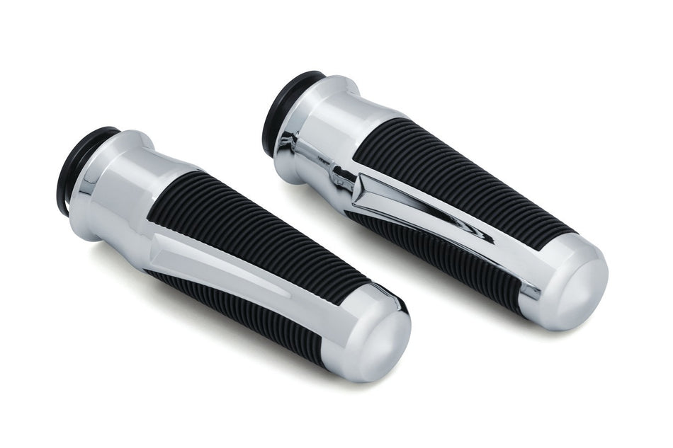 Kuryakyn 5786 Chrome Phantom Grips Indian Cruiser Aluminum 18-Up