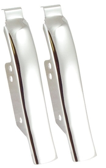 Mid USA 26312 V-Factor Chrome Steel Saddlebag Filler Panels 93-08 Harley Touring