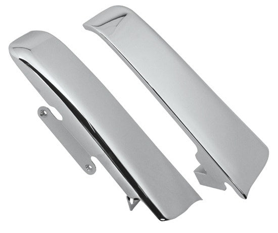 Mid USA 26316 V-Factor Chrome Steel Saddlebag Filler Panels 14-19 Harley Touring