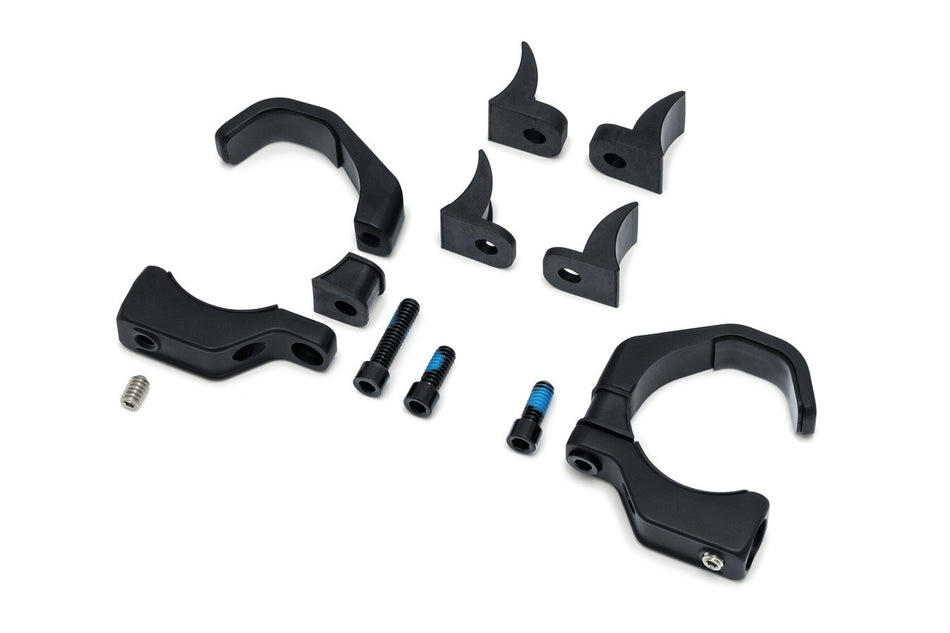 Kuryakyn 2580 Black Pipe Wrench Fork Mounts For Turn Signal Indicators 39-49mm