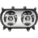 Custom Dynamics ProGLOW Double-X LED Headlights for Harley Road Glide
