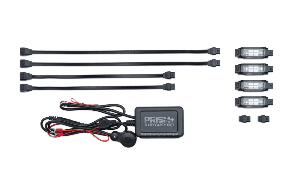Kuryakyn 2800 Black Prism+ Core LED Kit w/ Bluetooth Controller Universal 12V