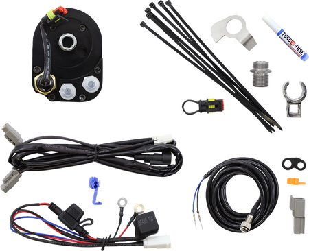 UltraCool DY-1GSS S&S T-Series Below Regulator Mount Oil Cooler Kit with Fan for 1993-2017 Harley-Davidson Dyna - Gloss Black