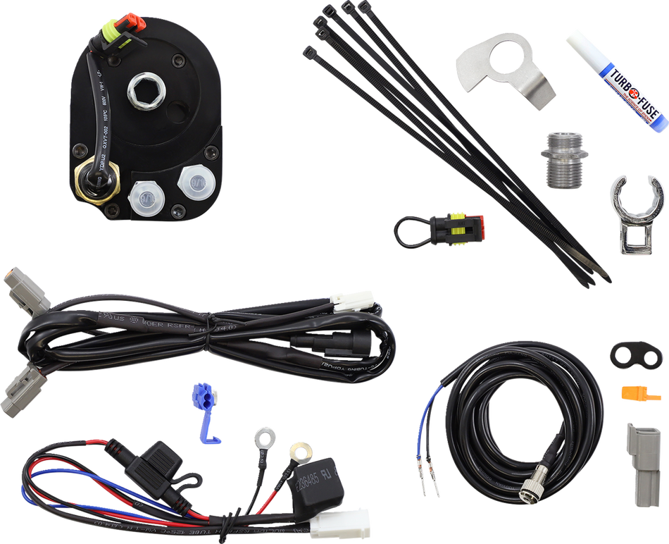 UltraCool DY-1GSS S&S T-Series Below Regulator Mount Oil Cooler Kit with Fan for 1993-2017 Harley-Davidson Dyna - Gloss Black