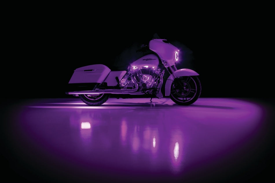 Kuryakyn 2805 Black Prism+ Flare LED Accent Lights Universal 12V Custom