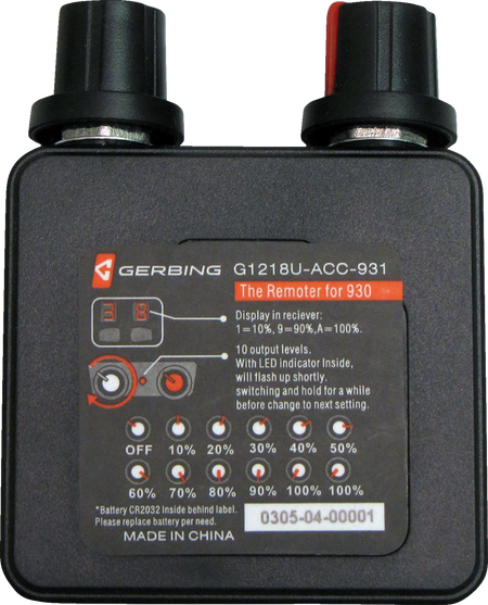 Gerbing Heated Clothing 12V Dual Wireless Temperature Controller Remote