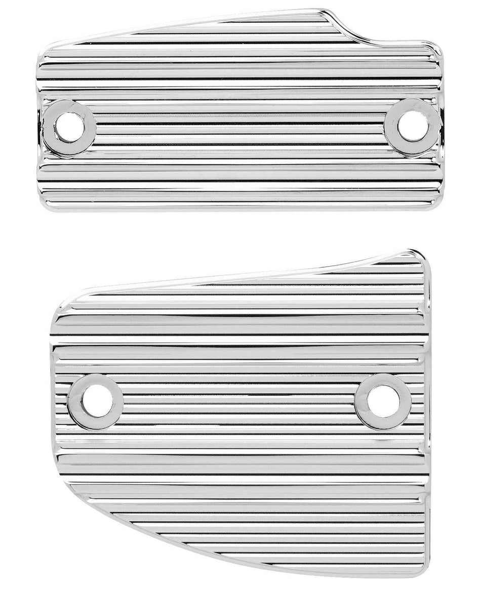 Arlen Ness Chrome 10 Gauge Master Cylinder Front & Rear Cover Kit Indian Scout