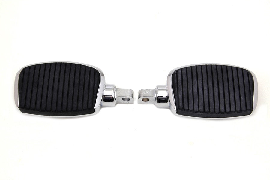 V-Twin 27-0482 Chrome 3" Mini Driver Footboard Set Softail Dyna 86-Up 50500139
