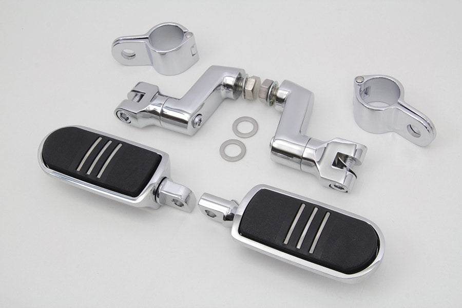 V-Twin 27-0485 Chrome Streamliner Footpeg Kit Forward Control Custom Harley