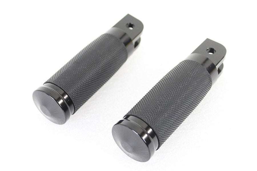 V-Twin 27-0491 Wyatt's 2018 Black Rider Footpeg Set Harley Softail M8 18-Up