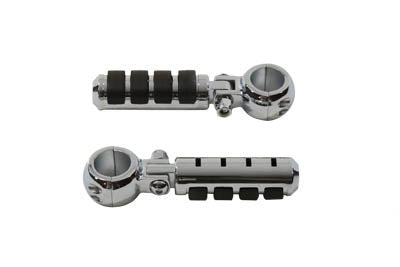 V-Twin 27-0895 Chrome Cats Paw Style Footpeg Set for 1 1/4" Engine Bars