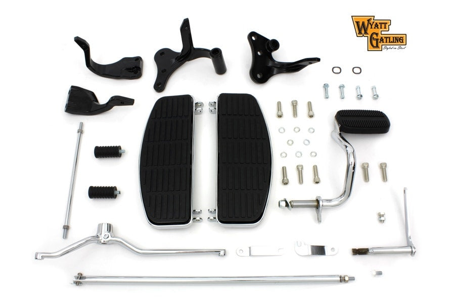 V-Twin 27-0920 Complete Floorboard Footboard Kit Floorboards Foot Boards Harley Dyna 96-05