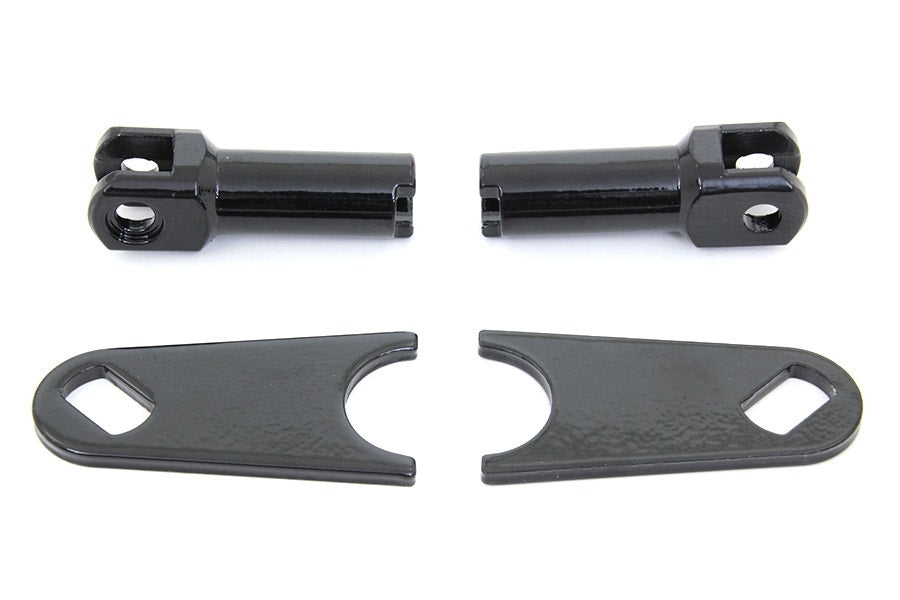 V-Twin 27-1450 Black Passenger Footboard Support Kit OEM 50454-09 Softail 08-17