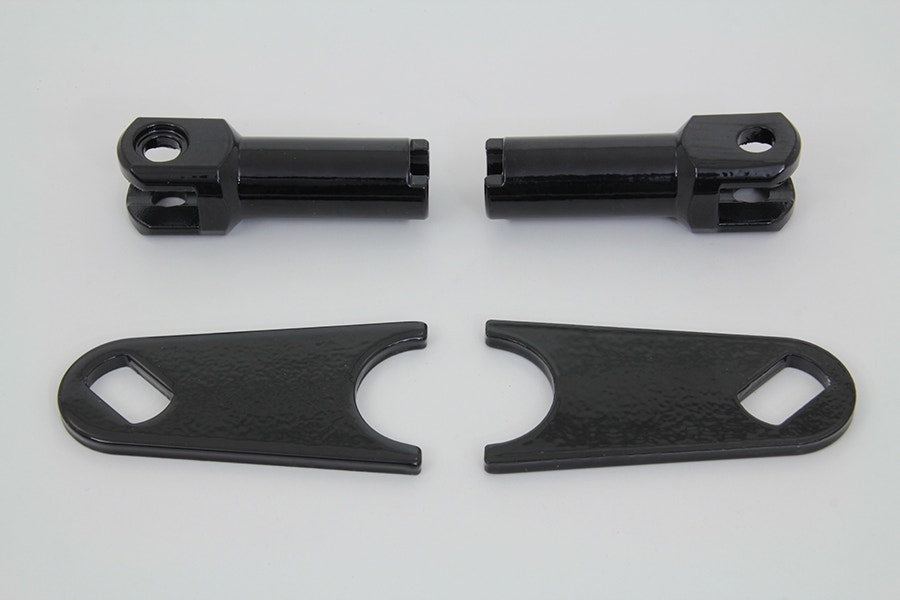 V-Twin 27-1450 Black Passenger Footboard Support Kit OEM 50454-09 Softail 08-17