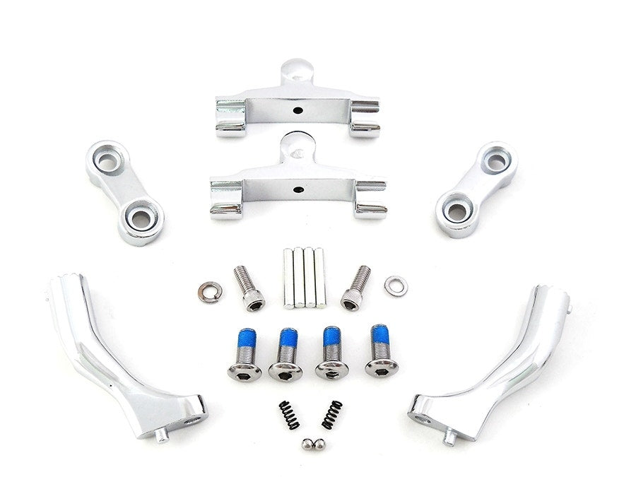 Adjustable 27-1522 Passenger Floorboard Mounting Brackets Set Harley Touring 93-18