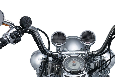 Kuryakyn RoadThunder Chrome Speaker Pods & Bluetooth® Audio Controller MTX 2712