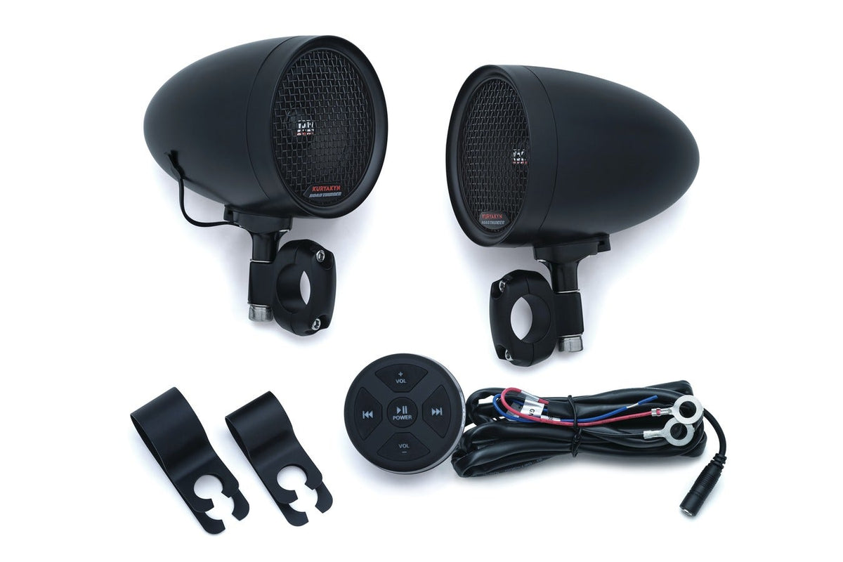 Kuryakyn RoadThunder Black Speaker Pods & Bluetooth® Audio Controller MTX 2713