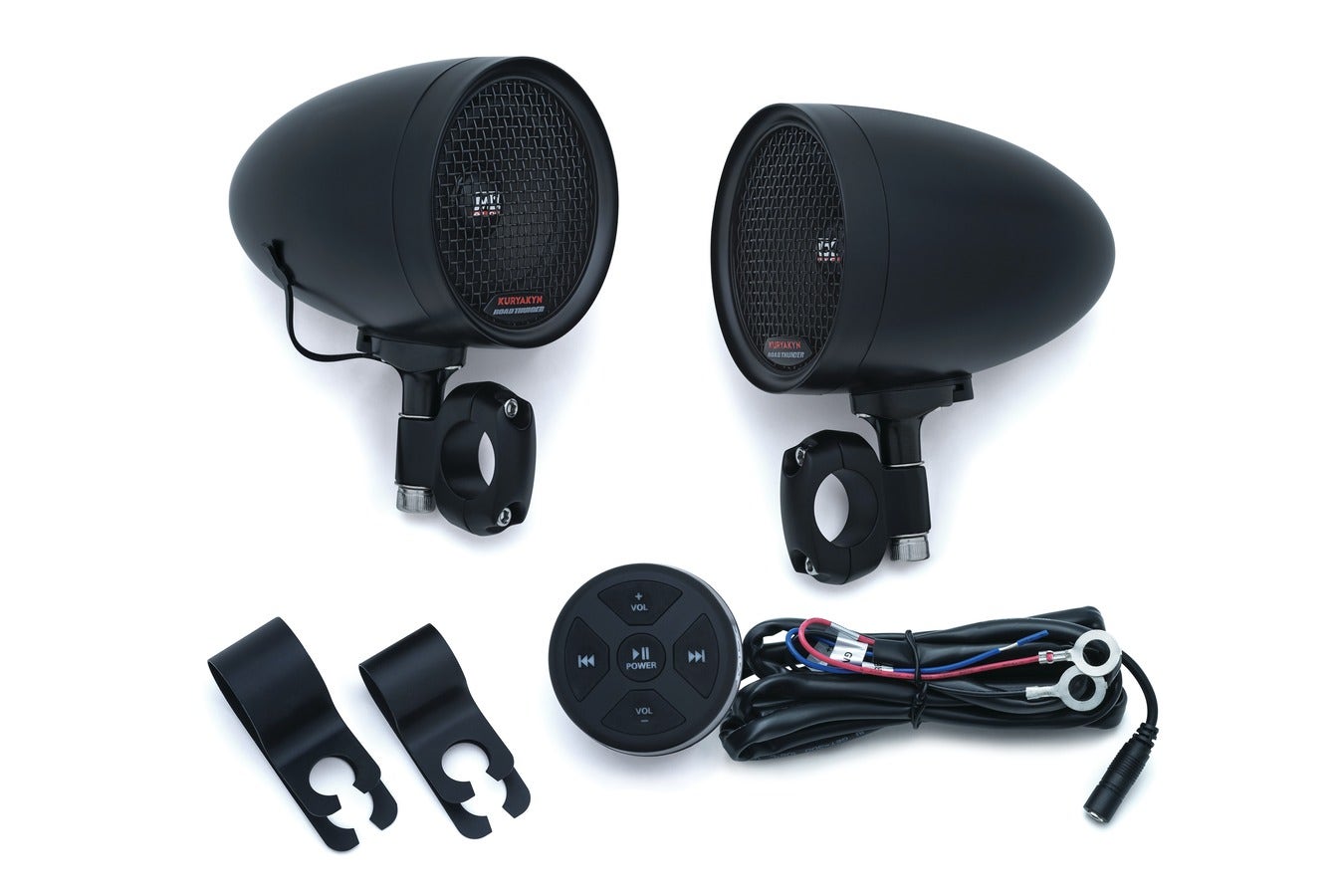 Kuryakyn RoadThunder Black Speaker Pods & Bluetooth® Audio Controller MTX 2713